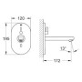 GROHE Eurosmart CE Waschtisch-Wandarmatur