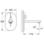 GROHE Eurosmart CE Waschtisch-Wandarmatur