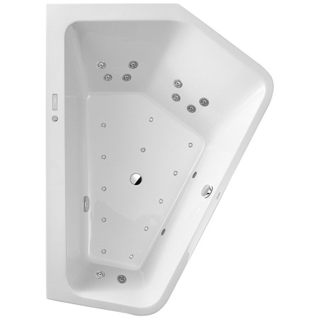 Duravit Paiova 5-Eck Whirlwanne 190 x 140 cm mit Combi-System E, Ecke rechts