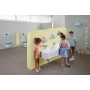 Geberit Bambini Spiel- und Waschlandschaft, 3 Waschplätze, tieferes Becken links