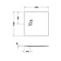 Duravit Sustano Duschwanne 100 x 100 cm