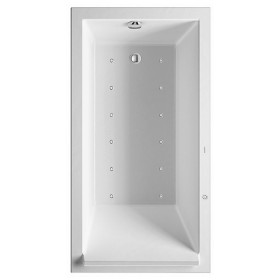 Duravit Starck Rechteck Whirlwanne 170 x 90 cm mit Combi-System P, einer Rückenschräge