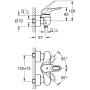 GROHE Eurostyle Einhand-Brausebatterie DN 15