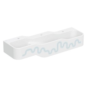 Geberit Bambini Spiel- und Waschlandschaft, 3 Waschplätze, tieferes Becken rechts