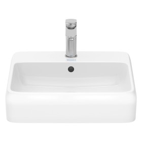 Vasque à poser Duravit Qatego 50 x 47 cm, 1 trou de robinet avec HygieneGlace