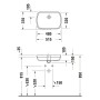 Duravit Qatego Einbauwaschtisch 48 x 32 cm, mit HygieneGlace
