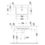 Duravit Qatego Waschtisch 60 x 47 cm, ohne Hahnloch, mit HygieneGlace
