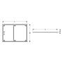 Geberit Installationsrahmen für Setaplano Duschwanne 80 x 160 cm, für 6 Füße