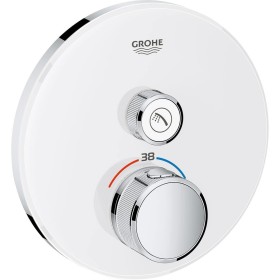 GROHE Grohtherm SmartControl Thermostat Fertigmontageset mit einem Absperrventil, runde Ausführung