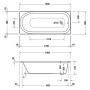 Duravit Soleil by Starck Whirlwanne 180 x 80 cm