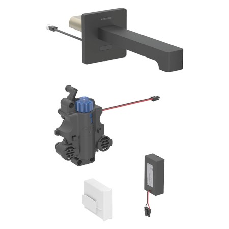 Geberit Brenta Waschtischarmatur Wandmontage, Batteriebetrieb, für UP-Funktionsbox