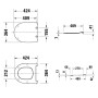 Duravit Universal WC-Sitz D-shaped mit Absenkautomatik
