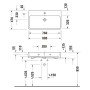 Duravit Qatego Waschtisch 80 x 47 cm, ohne Hahnloch