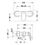 Duravit Wave Einhebel-Brausemischer Aufputz