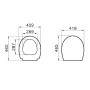 VitrA Memoria Black WC-Sitz