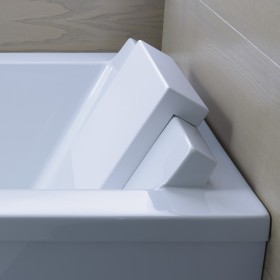 Duravit Starck Rechteck Whirlwanne 180 x 80 cm mit Jet System, zwei Rückenschrägen