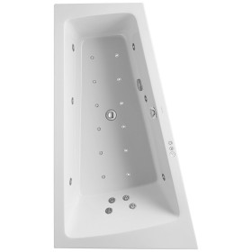 Duravit Paiova Whirlwanne 170 x 100 cm mit Combi-System P, Ecke links, Rückenschräge links