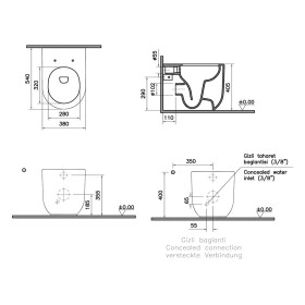 VitrA Liquid Stand-WC VitrA Flush 2.0 con funzione bidet
