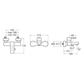 Miscelatore per vasca incasso Roca Naia