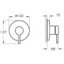 VitrA Origin Einhebel-Brausearmatur, Unterputz