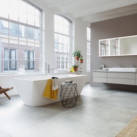 Duravit DuraSquare Rechteck-Whirlwanne mit Air-System 185 x 85 cm Freistehend