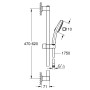 GROHE Vitalio Comfort 110 Brausestangenset 60 cm mit 2 Strahlarten