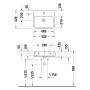 Duravit Qatego Waschtisch 50 x 42 cm, ohne Hahnloch, mit HygieneGlace