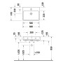 Duravit Qatego Waschtisch 60 x 47 cm geschliffen, ohne Hahnloch, mit HygieneGlace