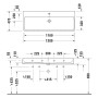 Duravit Qatego Waschtisch 120 x 47 cm, ohne Hahnloch