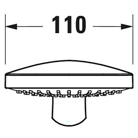 Pomme de douche Duravit 1jet 11 cm MinusFlow
