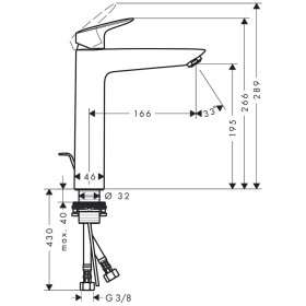 hansgrohe Logis Einhebel-Waschtischmischer 190