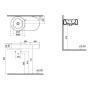 VitrA Liquid Waschtisch 80 cm, asymmetrisch