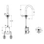 VitrA Liquid Touchless-Waschtischmischer 28,5 cm, Netzanschluss