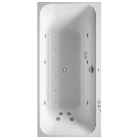 Duravit Happy D2 Rechteck Whirlwanne 190 x 90 cm mit Combi-System P, zwei Rückenschrägen