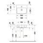 Duravit Qatego Waschtisch 50 x 42 cm geschliffen, ohne Hahnloch, mit HygieneGlace