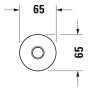 Duravit Brausearm mit Deckenanschluss 20 cm