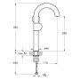VitrA Liquid Einhebel-Waschtischmischer 39 cm, Rechtshänder-Version