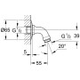 GROHE Relexa Brausearm, DN 15