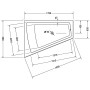 Duravit Paiova Whirlwanne 170 x 130 cm mit Combi-System E, Rückenschräge links