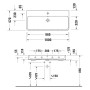 Duravit Qatego Waschtisch 100 x 47 cm, ohne Hahnloch