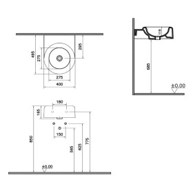 Vasque VitrA Liquid 40 cm