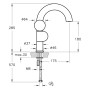 VitrA Liquid Einhebel-Waschtischmischer 28,5 cm, Linkshänder-Version