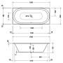 Duravit Soleil by Starck Whirlwanne 180 x 80 cm