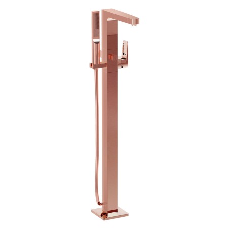 VitrA Root Square Einhebel-Wannenfüll- und Brausearmatur für Bodenmontage