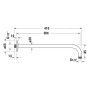 Duravit Brausearm gebogen 41 cm