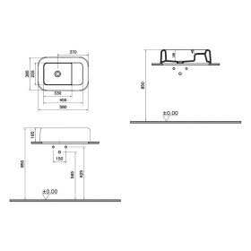 Vasque à poser VitrA Liquid 58 cm