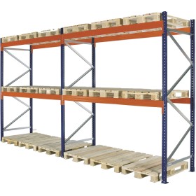 PALETTENREGAL ANBAUELEMENT 3m hoch - 2.7m breit - 110cm tief 9 Palettenplätze