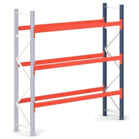PALETTENREGAL ANBAUELEMENT 4.5m hoch - 2.7m breit - 110cm tief 12 Palettenplätze