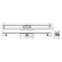 hansgrohe uBox universal Komplettset 120 cm, flache Installation für Duschrinnen Fertigsets