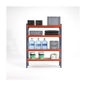 LAGERREGAL GRUNDELEMENT 2m hoch - 1.8m breit - 80cm tief - 4 Ebene